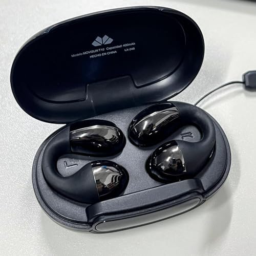 Revolutionize Your Listening with Waterproof Open Ear Clip Bluetooth Earbuds – 36-Hour Extended Playtime, Enhanced Noise-Cancelling Microphone for Clear Calls, Ideal for Music and Podcasts – Ergonomically Designed for Ultimate Comfort and Universal Device Compatibility
