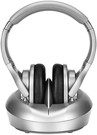 ZANCHIE Wireless Over-Ear Headphones with RF Transmitter Dock – Premium Digital Stereo Sound Designed for Seniors and Hearing Impaired – Ultimate Comfort and Seamless TV Audio Experience for Endless Enjoyment
