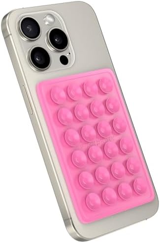 Premium Silicone Suction Phone Mount for i Phone & Android – Hands-Free Holder for Tik Tok, Selfies & Fidgeting – Versatile Shower Mirror & Smooth Surface Compatibility – Stylish Chocolate Finish for Enhanced Functionality and Aesthetic