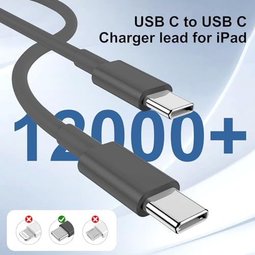 Ultimate 20 W Fast Charging Solution: 10 Ft i Phone 15 Charger with 3 Durable USB-C Cables & Dual Wall Adapters – Compatible with i Phone 15/15 Pro/Pro Max, i Pad Pro, Air Pods, and Samsung Devices for Rapid Power-Up and On-the-Go Convenience