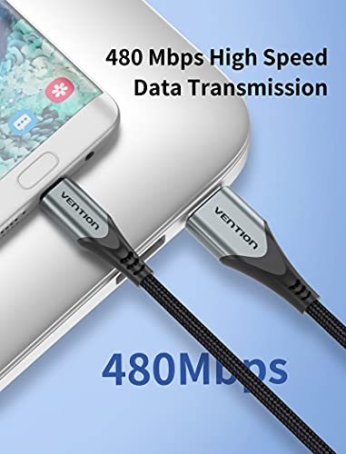 ULTIMATE 3 FT USB C to USB A Charging Cable – PD 100 W Fast Charge for Kindle & Android Devices – Versatile Multi-Device Compatibility with High-Speed Data Transfer – Durable & Portable Design for Everyday Use
