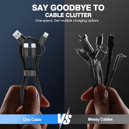 20 FT Ultra-Long i Phone Charger Cable – Fast 60 W 2-in-1 USB-C & Lightning Charging Cord for i Phone 16/15/14/13/12/11, i Pad & Mac Book – Durable Braided Design for Home, Office & Outdoor Use – Unmatched Flexibility and Rapid Power Delivery