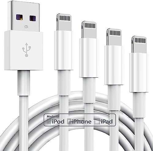Premium 3-Pack Apple MFi Certified Lightning to USB Charger Cables – 6 FT Durable Fast Charging Cords for i Phone 13/12/11/11 Pro/11 Max/X/XS/XR/XS Max/8/7/6 – Enhanced Performance and Extended Reach for Seamless Device Connectivity