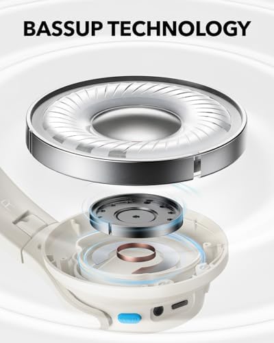 Elevate Your Listening Experience with Anker Soundcore Q11 Wireless Over-Ear Headphones – Unmatched 60-Hour Battery Life, Powerful Deep Bass for Immersive Sound, Hi-Res Audio Certification for Crystal Clear Clarity, Effortless Detachable Ear Cushions for Easy Maintenance, and Innovative Multipoint Connectivity for Dual Device Pairing Flexibility