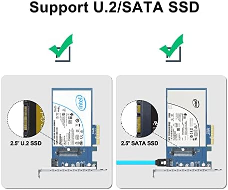 Unlock Unmatched Data Storage with the 10 GTEK PCIe 3.0 x8 Dual U.2 NVMe SSD Adapter Card – Optimize Performance for Servers, NAS & Desktops with Effortless Integration and High-Speed Transfers for Gaming, Video Editing, and Data Management