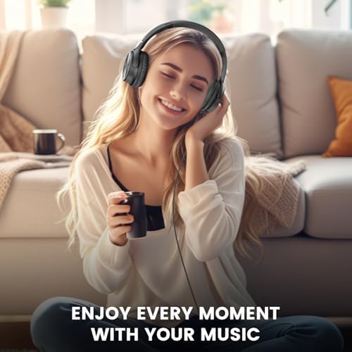 Transform Your Audio Journey with Cowyawn’s Premium USB Type-C Over-Ear Headphones – Stunning Rose Finish, Superior HD Stereo Sound, and Integrated Microphone for Effortless Communication – Ideal for Chromebook, Laptop, and i Phone Users Seeking Optimal Comfort with Portable, Foldable Design