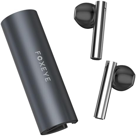 Foxeye Bluetooth 5.4 Advanced Noise Cancelling Earbuds – Ergonomically Designed Wireless Headphones with Touch Controls for Ultimate Comfort and Seamless Connectivity, Ideal for Active Lifestyles and Daily Travel, Compact Charging Case for Enhanced Portability and Quick Access