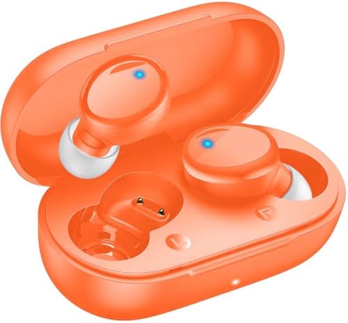 Lanteso Bluetooth 5.3 True Wireless Earbuds – Lightweight Sports Headphones with 48-Hour Playtime, Deep Bass Sound, Built-In Mic for Hands-Free Calls, Stylish Purple Finish for Active Lifestyles – Exceptional Comfort and Immersive Audio Quality