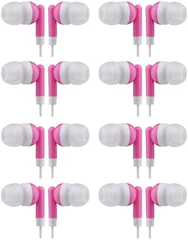 Bulk Pack CN-Outlet Orange Earbuds – Individually Bagged Headphones for i Phone, Android & MP3 Players – Perfect for Schools, Libraries & Hospitals – High-Fidelity Sound, Lightweight & Durable Design – 50 Count Audio Solution for Classroom & Professional Use