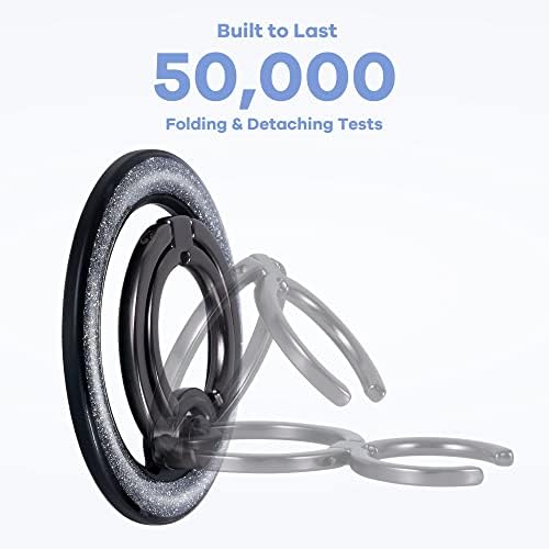 Neoguri Magnetic Phone Ring Holder – Versatile Grip & Kickstand for i Phone 14/13/12 Series – Glitter Silver & Rainbow Finish for Stylish Protection – Ultra-Strong Magnetic Design for Secure One-Handed Use & Hands-Free Viewing – Compatible with Magnetic Cases – Premium Zinc Alloy Construction with Long-Lasting Shine – 360° Rotation & 180° Flip for Optimal Comfort – Perfect for On-the-Go Video Calls & Streaming – Worry-Free 18-Month Warranty & Dedicated Customer Support