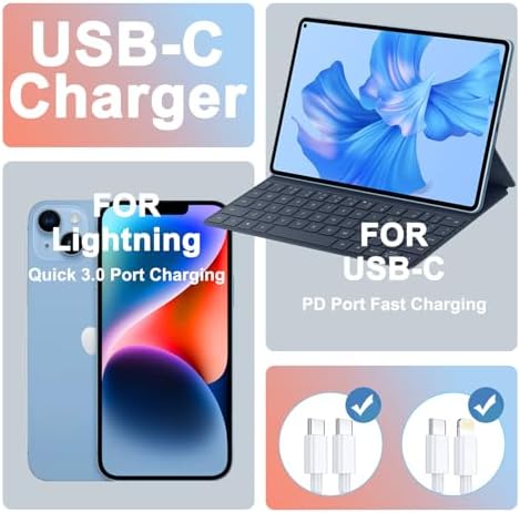 i GENJUN 4 Pack USB C Fast Charger Block – 20 W Power Delivery 3.0 Wall Adapter for i Phone 16/15/14, Galaxy & Pixel – Portable Type C Power Adapter for Air Pods Pro – Compact Travel Essential with Superior Speed and Compatibility