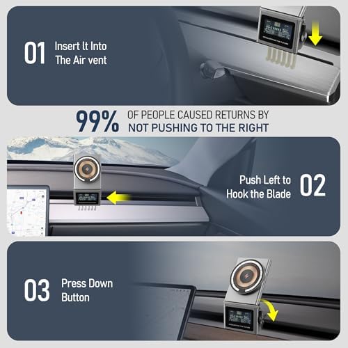 Transform Your Tesla Model 3 & Model Y Experience with the frani Magnetic Wireless Charging Phone Mount – 15 W Fast Charging, Secure Magnetic Design, Effortless Installation for Optimal Device Accessibility and Compatibility, Perfect for Modern Drivers