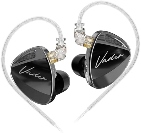 KZ Vader Triple Driver In-Ear Monitors: Ultimate Hi-Fi Wired Earbuds with Customizable Tuning for Tailored Sound Profiles, Lightweight Sports Headphones for Effortless Comfort and Superior Audio Fidelity