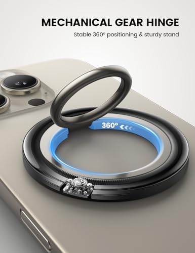 Lamicall Mag Safe Magnetic Phone Ring Grip 2025 Model – Ultra Strong 4.4 lbs Magnet with 360-Degree Rotation | Effortless Pull-Out Design for i Phone 16/15/14 Pro Max | Durable Finger Holder Stand for Enhanced Usability and Style | Perfect Accessory for Multitaskers and On-the-Go Users