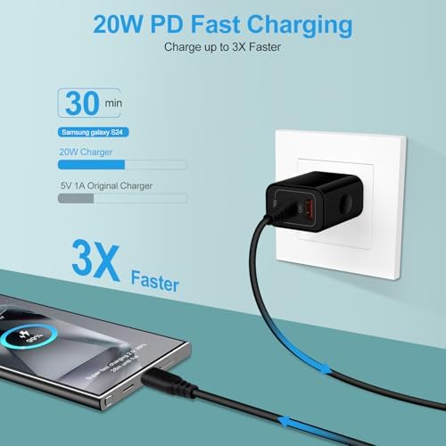 Fast Wireless Charging Pad for Samsung Galaxy S25 Ultra/S25 Plus, Google Pixel 9 a/9 Pro XL – 15 W Inductive Charger for Android Devices, Ultra Slim & Case-Friendly Charging Station, Effortless Power Delivery for Multiple Smartphones, Optimal Compatibility with Motorola Razr & i Phone Series – Compact Design with USB-C Cable Included