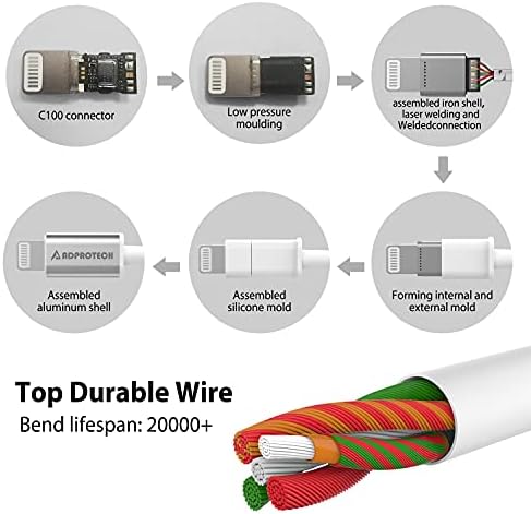 Premium Lightning Earbuds with Secure Ear-Hook Design for i Phone 14/13/12/11 Pro Max/X/XS Max/XR – MFi Certified Sports Earphones in Elegant Rose Gold with Built-in Mic for Hands-Free Calls and Rapid Charging