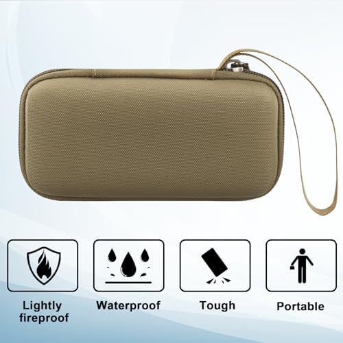 Ultimate Khanka Protective Case for Anker Prime Power Banks – Sleek Golden Waterproof Hard Shell for 12000 m Ah & 20000 m Ah Models, Travel-Ready Accessory with Superior Compatibility and Enhanced Durability
