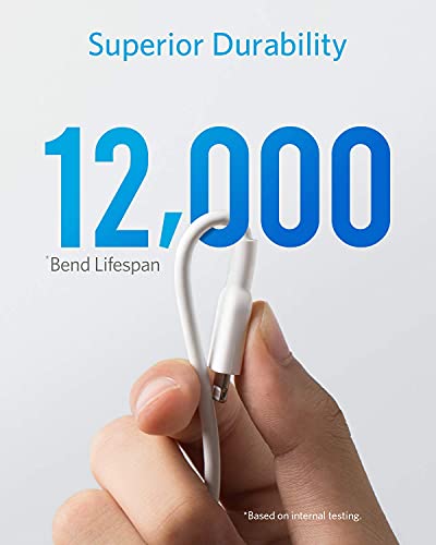 Powerline II Lightning Cable by Anker – MFi Certified 3 FT USB Charging & Sync Cord for i Phone 11, SE, Xs, XR, and More – Durable, High-Speed Data Transfer, Tangle-Free Design for Everyday Convenience and Travel