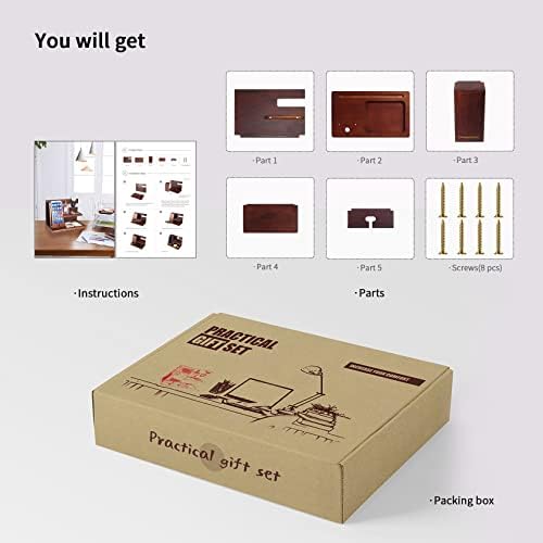 Gifts for Men Wood Phone Docking Station,Nightstand Organizer Desk Accessories,Key Holder Watch Organizer,Gift for Dad Birthday,Mens Gift in Anniversary Christmas Easter Halloween,Black – Enhanced Compatibility and Speed