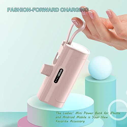 Compact 4800 m Ah Mini Power Bank Charger for USB-C and i Phone – Fast Charging, Direct Plugin Design for On-the-Go Power, Stylish White Color for All Users – Perfect for Students, Professionals, and Travelers