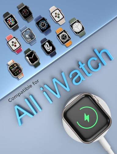 Revolutionize Your Apple Watch Charging: 6.6 ft USB-C Magnetic Charger with 20 W Power Block – Ultra-Fast, Reliable Connection for All Apple Watch Series Models Including Ultra – Stylish White Design for Effortless Convenience and Functionality