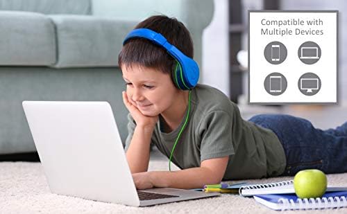 Vibrant Pink Over-Ear Headphones for Kids – Comfortable and Durable Wired Earphones with Safe Volume Control – Tangle-Free Design Ideal for Music, Movies, and Travel Adventures – Perfect Audio Companion for Young Listeners