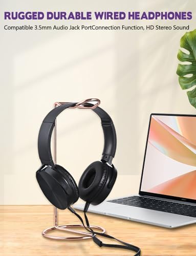 Classroom-Ready Kids Headphones Bulk Pack – 6 Durable Wired Earphones for Students, Toddlers, and Teens – Lightweight On-Ear Design with Comfortable Fit, Ideal for Learning, Music, and Online Classes – Compatible with Tablets and Laptops