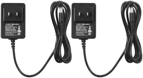 15 V 1 A AC to DC Power Adapter – Dual Pack with Versatile 5.5 mm x 2.1 mm Connector for Reliable Charging and Device Compatibility – Ideal for Security Cameras and LED Lights – Compact, Durable Design for On-the-Go Power Solutions