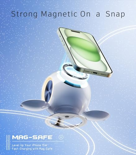 Venus 3-in-1 Mag-Safe Charging Station by PEXXUS – Fast 30 W Magnetic Wireless Charger for i Phone 12-16 Pro Max, Apple Watch & Air Pods – Sleek, Compact Design for Home or Travel – Enhanced Compatibility & Efficiency