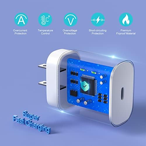Ultra-Fast 25 W Type C Wall Charger Pack for Samsung Galaxy S25, S24+, S23, S22, S21 Ultra & More – 3-Pack USB C Power Adapter with Enhanced Compatibility for Galaxy A Series, Note 20, and Watch 5 – Speed Meets Safety and Portability
