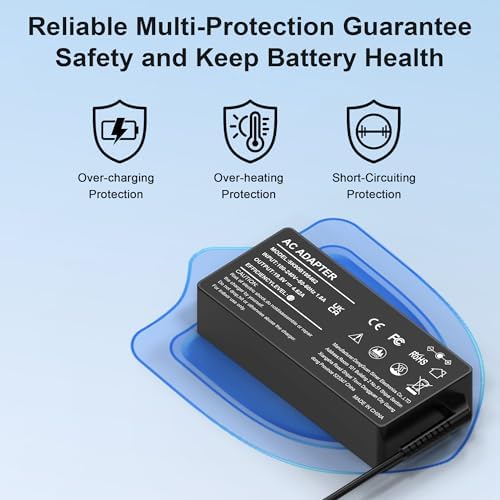 90 W Universal Laptop Charger with 16 Tips – Fast Charging AC Adapter for HP, Dell, Lenovo, Acer, Asus, Toshiba, and More – Global Compatibility 100-240 V Input – Ideal for Notebooks, Ultrabooks, and Chromebooks – Enhanced Power Delivery and Reliability