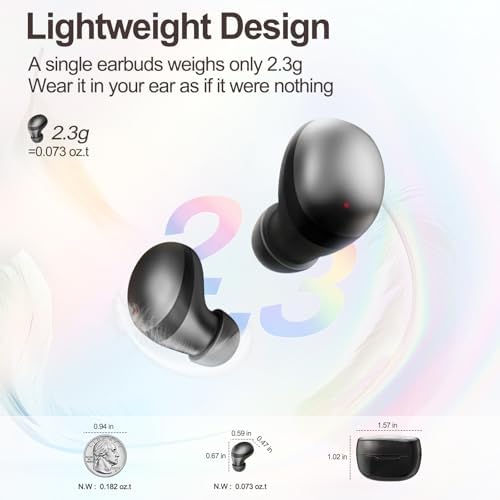 Ultra-Comfort Invisible Bluetooth Sleep Earbuds for Side Sleepers | Mini Wireless Headphones with Waterproof Design | Perfect for Clear Calls, Sports, and Ultimate Relaxation | Lightweight White Earphones for Work and On-the-Go Productivity