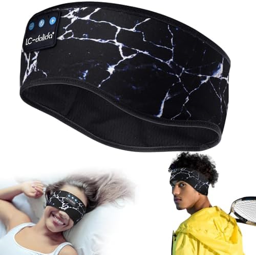 Transform Your Sleep and Workouts with Bluetooth 5.4 Sleep Headband Headphones – Ultra-Thin, Sweat-Resistant Comfort Meets Premium HD Sound for Active Lifestyles and Restful Sleep – Perfect Gift for Fitness Buffs and Music Lovers