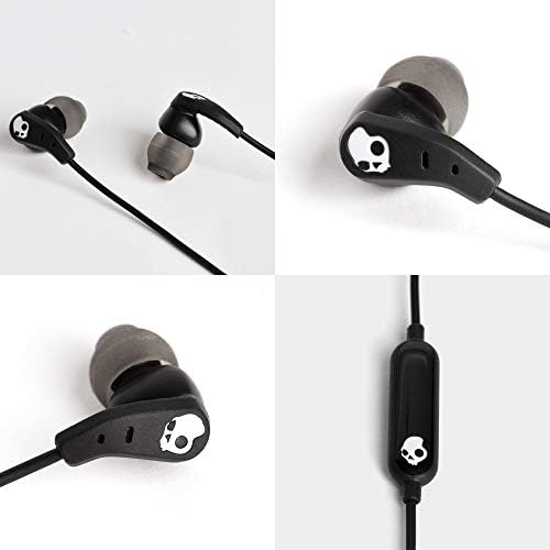 Skullcandy USB-C Wired Earbuds with Noise Isolation and Built-In Microphone – Custom Fit Ear Gel Sizes Included, True Black – Premium Sound Quality for Calls and Music, Sweat-Resistant Design for Active Lifestyles – Perfect for i Phone & Android Devices