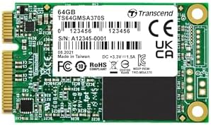 Elevate Your Computing Experience with Transcend 64 GB m SATA SSD – Ultra-Fast SATA III Solid State Drive for Ultrabooks, Desktops, and Tablets – Achieve Lightning Speeds Up to 530 MB/s with Reliable DRAM Cache & MLC Technology for Exceptional Performance and Seamless Compatibility