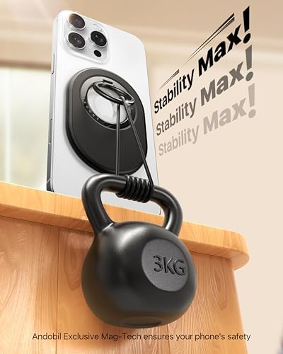 Transform Your Mobile Experience with the andobil 2025 Magnetic Phone Grip – Ultimate Mag Safe Compatibility for i Phone 16 Plus, 15, 14, 13 Pro Max, and Mini – Elegant Oval Design in Timeless White – Ultra-Lightweight, Ergonomically Designed for Comfort – Snap-On Installation for Secure and Effortless Use – Ideal for Photography, Streaming, and Texting – Revolutionize Your Smartphone Setup Today!