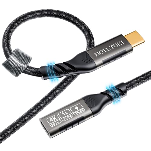 USB-C Extension Cable 6.6ft, 20Gbps Data Transfer, 4K@60Hz, 240W Charging, Male to Female Compatible with Cell Phone Cord Extension – Enhanced Compatibility and Speed