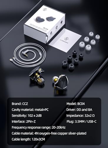 Elevate Your Audio Experience with Keephifi CCZ BC04 Wired Earbuds – Lightweight Hi-Fi IEMS Featuring Advanced Dynamic Hybrid Dual Drivers for Crystal Clear Sound Quality, Perfect for Gaming, Music Lovers, and Hands-Free Communication – Stylish Purple Design with Integrated Microphone for Enhanced Compatibility and Comfort