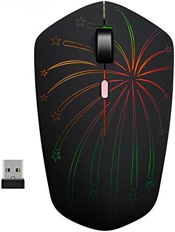 Illuminated Rechargeable Wireless Mouse with Advanced Optical Tracking – Stylish Backlit Design, Adjustable DPI, and Nano USB Receiver for Seamless PC and Mac Compatibility – Elevate Your Productivity in Low-Light Environments