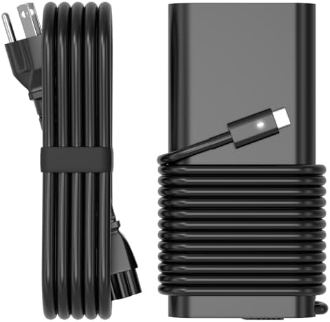 High-Efficiency 130 W USB-C Laptop Charger for Dell XPS, Precision, and Alienware Models – Fast Charging Power Supply with Versatile Compatibility and Enhanced Performance for Optimal User Experience High-Efficiency 130 W USB-C Laptop Charger for Dell XPS, Precision, and Alienware Models – Fast Charging Power Supply with Versatile Compatibility and Enhanced Performance for Optimal User Experience