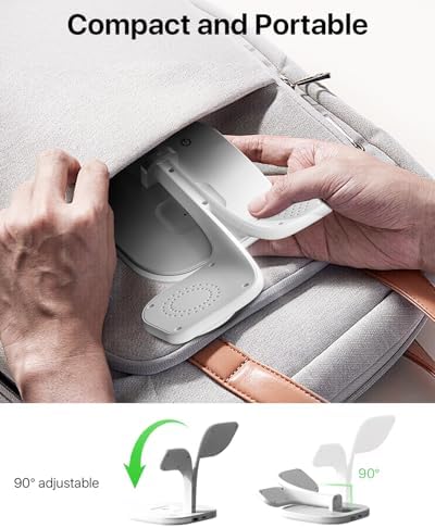 Revolutionary EXW Multi-Device Wireless Charging Hub: High-Performance Mag Safe Charger for i Phone 16/15/14/13/12, Apple Watch Series 1-9, and Air Pods – Sleek Black Finish with LED Charging Indicator & Complimentary Adapter for Effortless Device Management