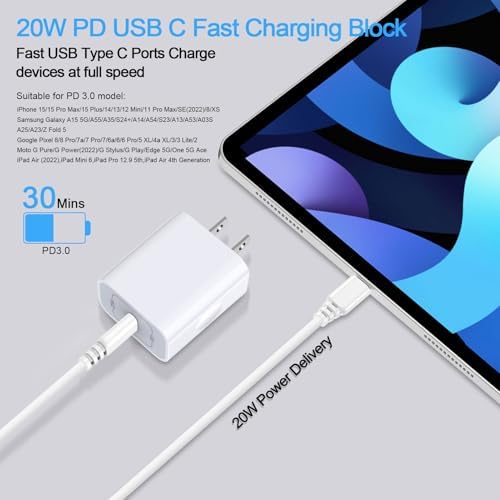 Samsung Dual-Pack USB C Fast Charging Block – Essential Wall Adapter for Galaxy A Series, i Phone 15/16, Google Pixel 9 Pro XL & More – Compact, Robust Design for Seamless Travel – Accelerated Power Delivery for Continuous Connectivity on the Go