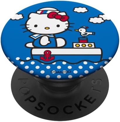 Hello Kitty Sailor on Her Boat PopSockets MagSafe PopGrip for iPhone – Enhanced Compatibility and Speed
