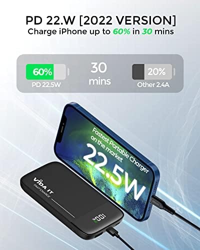 Ultimate 10,000 m Ah Power Bank for Heated Jackets & Accessories – Vida IT Ultra-Fast Charging USB-C Portable Charger with LED Display for i Phone & Samsung – Reliable Battery Pack for Cold Weather Adventures