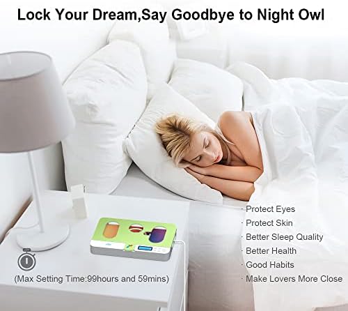 Portable Smart Auto Phone Timer Lock Box for iPhone and Android Phones, Self-Control Timer Locker to Help Kids,Students, Adults Focus Back,Prevent Excessive Games, Mobile Phone Addiction(White) – Enhanced Compatibility and Speed
