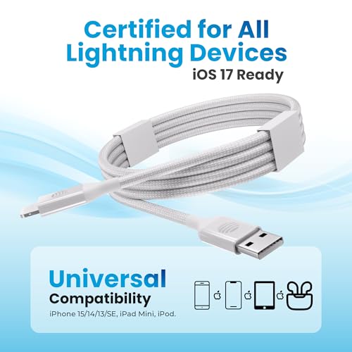 AT&T 6 ft Braided USB-C Charging Cable – Durable & Tangle-Free Cord for Fast Data Transfer and Universal Device Compatibility – Ideal for Phones, Tablets, and Laptops – Includes Warranty for Enhanced Reliability – Sleek Black Design