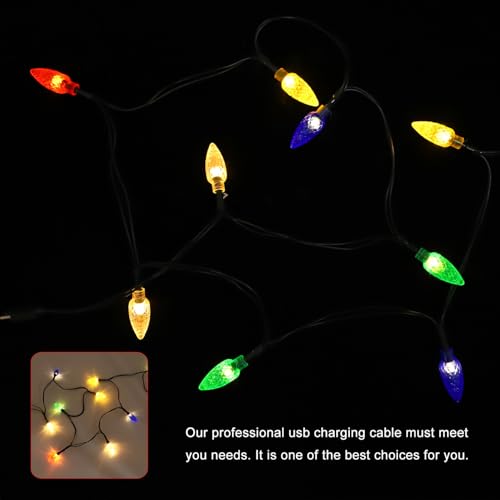 Elevate Your Charging Experience with 2 pcs Multicolor LED USB Charging Cable – Perfect for Festive Décor and Fast Device Powering for Christmas, Valentine’s Day, and Gatherings – Enhanced Compatibility, Durable Design, and Ambient Glow