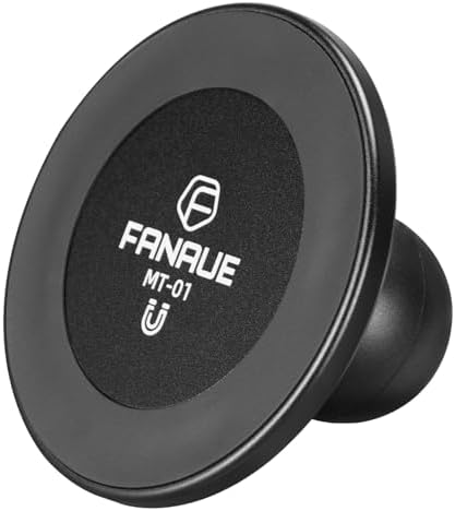 FANAUE 360-Degree Adjustable Magnetic Car Phone Mount – Premium Dashboard & Windshield Holder for 4.7-7.5″ Smartphones – RAM Mount B Size Compatible – Enhance Driving Safety with Secure Grip & Quick Access – Durable, Easy-to-Clean Design for Ultimate Convenience