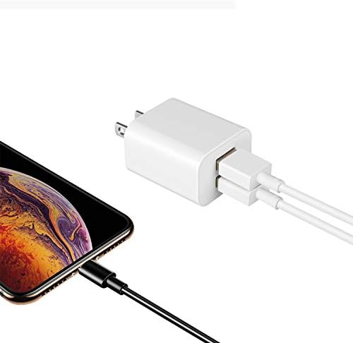 Dual-Port USB Wall Charger Block 2 Pack – Fast Charging Adapter for Apple i Phone 15/14/13/12/XS Max/XR/X/8/7/6/SE/5 C, Samsung Galaxy, LG, Kindle Fire – Compact, High-Speed Charging Solution for Home, Office & Travel