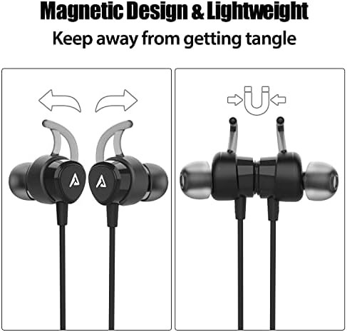 High-Performance Lightning Earbuds with Magnetic Design – MFi Certified Sports Headphones for i Phone 14/13/12/11/Pro Max/Xr/Xs Max/X – Noise-Isolating In-Ear Earphones with Built-in Microphone for Ultimate Workout Experience – Secure Fit and Premium Sound Quality